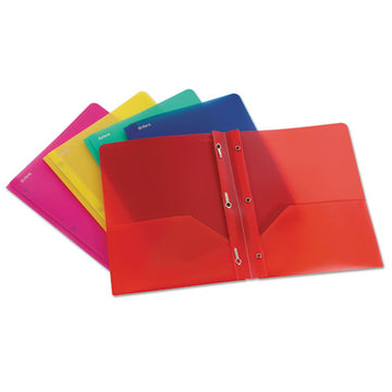 Oxford™ Two-pocket Portfolio, Tang Fastener, 0.5" Capacity, 11 X 8.5, Assorted Colors, 25-box freeshipping - TVN Wholesale